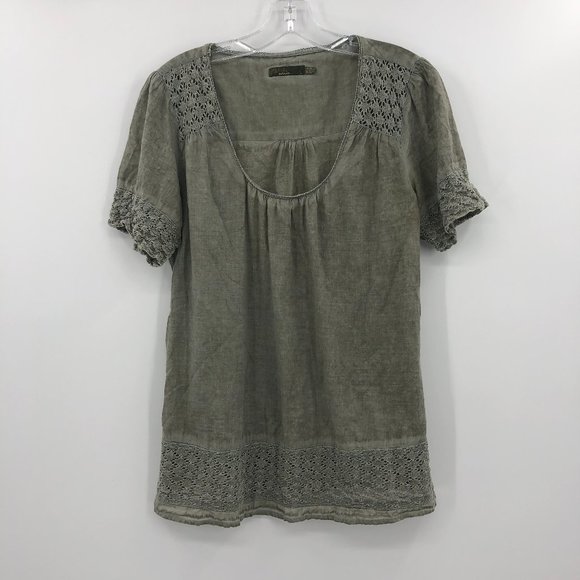 Prana Tops - PRANA short sleeve olive green top